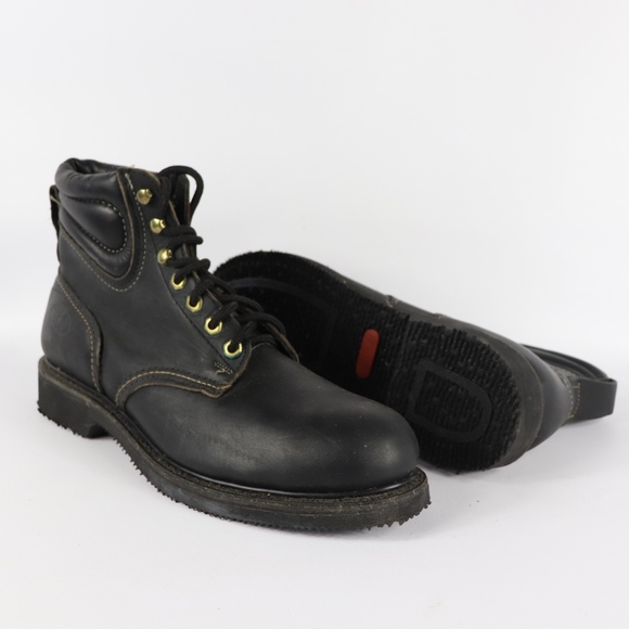 black carolina steel toe boots